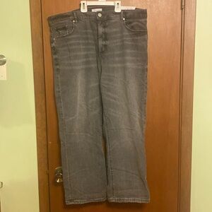 Loft new Sz 18 grey high waist straight crop